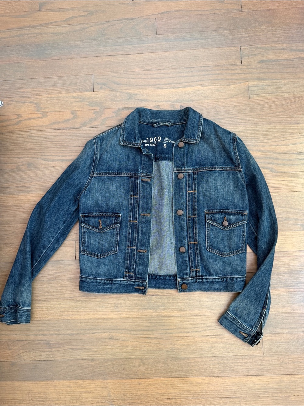 GAP Women's Dark Blue Denim Jacket